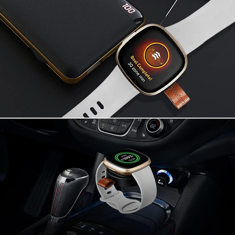 [Australia - AusPower] - Watch Charger for Versa 3 Smartwatch, Sense Smartwatch Magnetic USB Fast Charger 