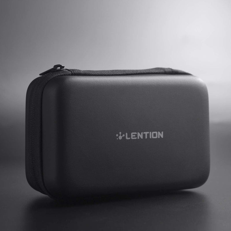 [Australia - AusPower] - LENTION Portable Pouch Case for 2.5 inch External Hard Drive, Laptop Power Adapter, Phone Charger, Wireless Mouse, Cable, Power Bank, SSD, HDD, Accessories, EVA Travel Organizer 