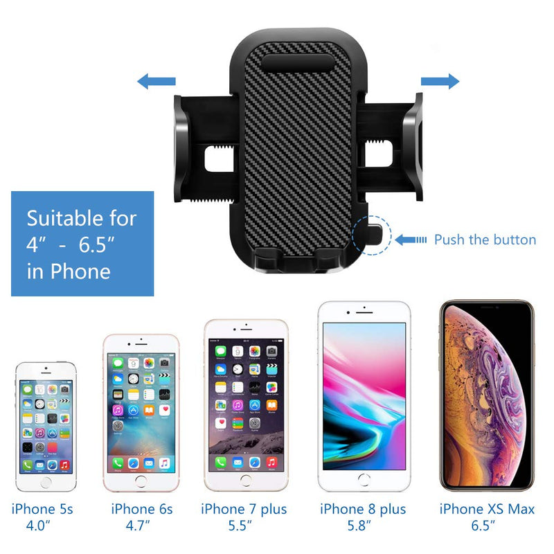 [Australia - AusPower] - Sonkir Car Phone Mount, Dashboard & Windshield Cell Phone Holder Stand with One-Touch Design 360° Rotation for iPhone, Galaxy, Google Nexus, LG, Huawei and More 