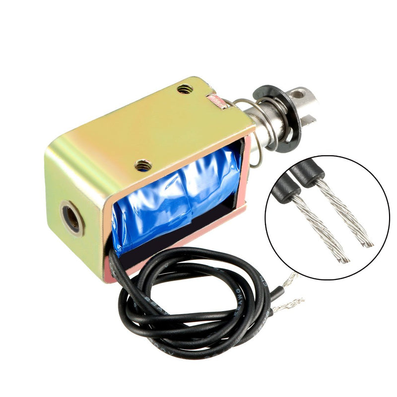 [Australia - AusPower] - uxcell DC 12V 25N 10mm Stroke Pull Type Open Frame Solenoid Electromagnet Linear Motion JF-1039 