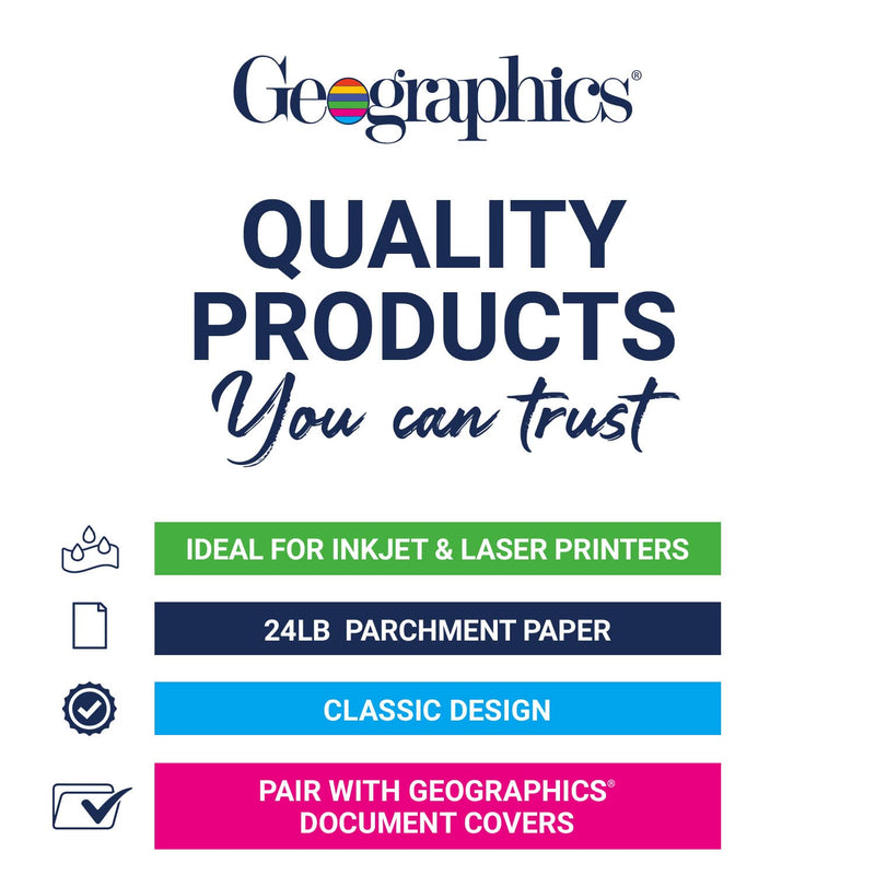 [Australia - AusPower] - Geographics Optima Blue Blank Award Certificate Paper with Gold Foil Seals, 8.5 x 11", Seal 1.75" (Pack of 25) 