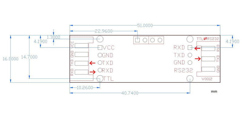 [Australia - AusPower] - NOYITO TTL to RS232 Module TTL RS232 Mutual Conversion Module Serial Level Conversion to SP232 TTL Serial Port communicates with RS232 Level Device 