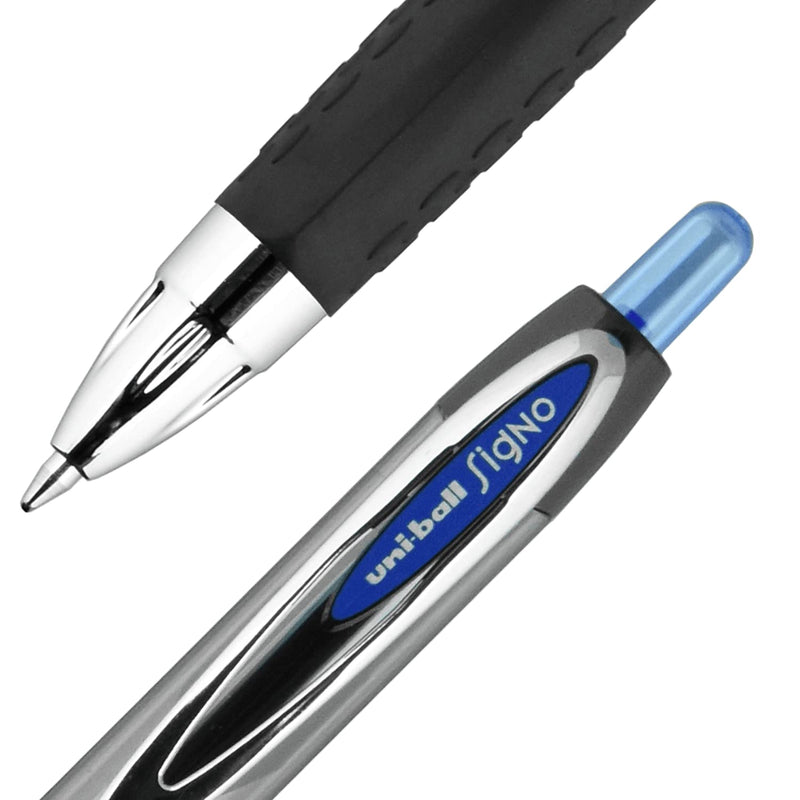 [Australia - AusPower] - Signo 207 Retractable Gel Pens, Medium .07mm, Includes 4 Black, 3 Blue, 1 Red 