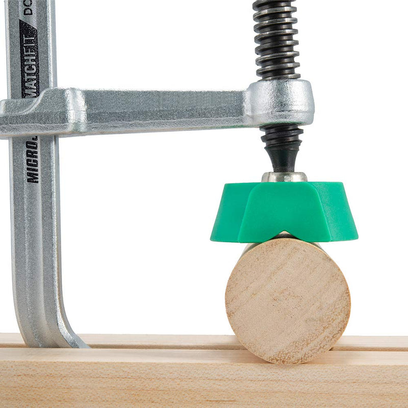 [Australia - AusPower] - MICROJIG MATCHFIT X-Pad (4-Pack) Accessory for MATCHFIT Dovetail Clamps, Green (X-PAD-K4) 