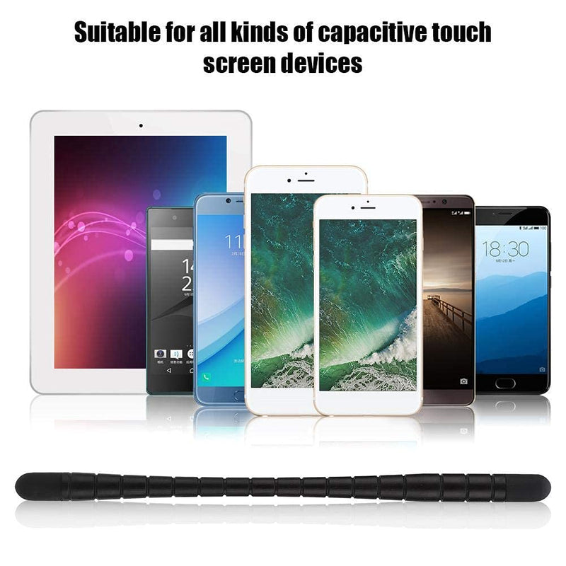 [Australia - AusPower] - Junluck Stylus, Touch Screen Pen, Capacitive Stylus Stylus Pen Black Double-Head for Phone for Tablet 