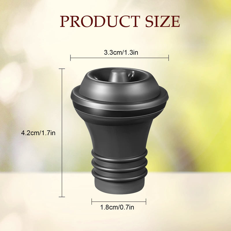 [Australia - AusPower] - Wine Stopper Resealable Wine Pump Vacuum Stoppers Vacuum Wine Stopper Silicone Wine Saver Vacuum Stoppers Practical Wine Saver Stoppers for Kitchen Supplies Wine Bottle Tools (Black,24 Pieces) 24 Black 
