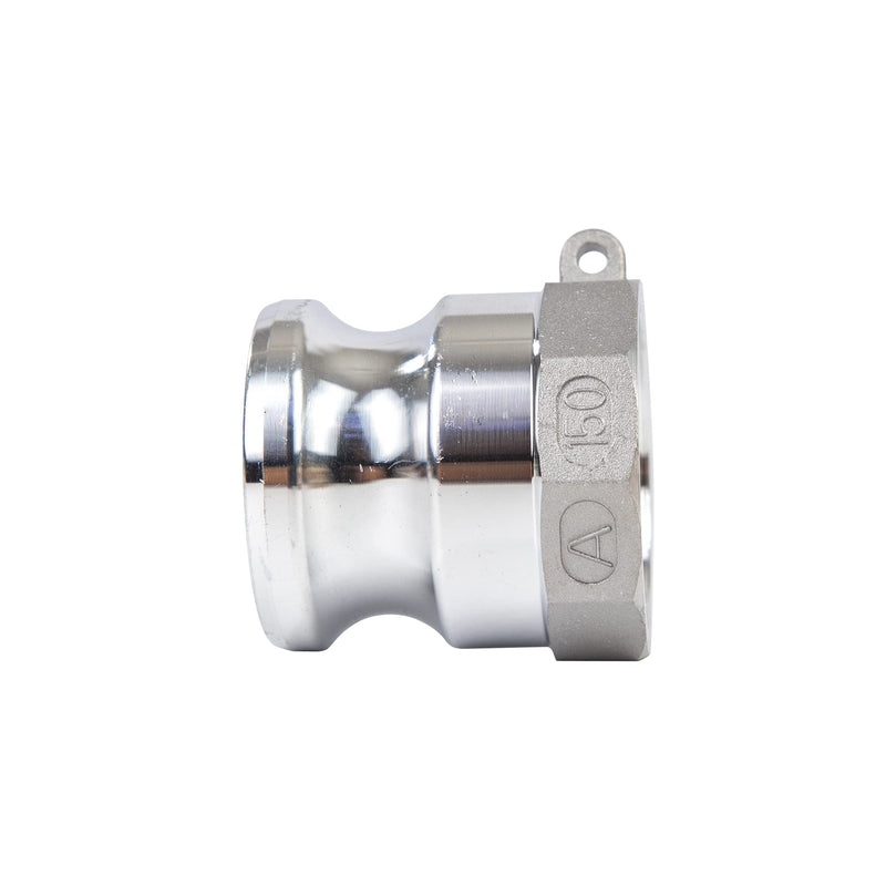 [Australia - AusPower] - Quafwia 2pcs Aluminum cam lock fittings (1-1/2" Part A) cam groove hose fitting camlock fittings , Male Adapter Female NPT Thread camlock fitting (1-1/2‘’) 1-1/2‘’ 