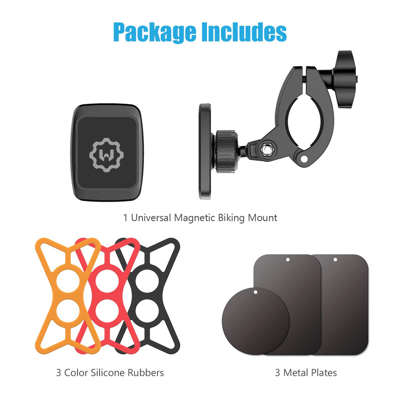 [Australia - AusPower] - WixGear Universal Magnetic Bicycle & Motorcycle Handlebar Phone Holder for Cell Phones and GPS with Fast Swift-Snap Technology, 