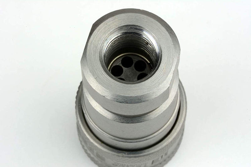 [Australia - AusPower] - TEMCo 1/4" Female NPT Thread 1/4" Body Pair Hydraulic Coupler ISO 7241B Ball Valve Quick Connect for Tractors and Ag Equipment Fits Pioneer Parker Format - HF0057 (HF0055 + HF0056) 