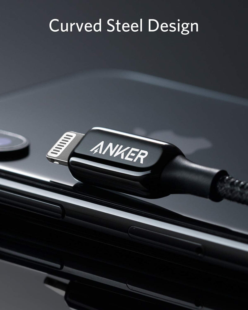 [Australia - AusPower] - Anker USB C to Lightning Cable (6ft) Powerline+ III MFi Certified Lightning Cable for iPhone 13 13 Pro 12 Pro Max 12 11 X XS XR 8 Plus, AirPods Pro, Supports Power Delivery (Black) 6ft black 