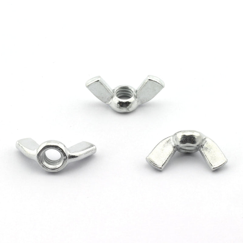 [Australia - AusPower] - 20 Pack 1/4" Wing Nuts Zinc Plated Fasteners Parts 1/4-20 Inches Butterfly Nut 1/4"-20 