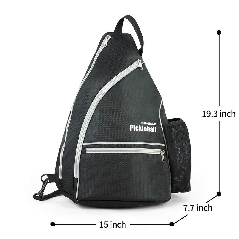 [Australia - AusPower] - Mangrove Pickleball Bag, Men's & Women's Pickleball Backpack, Adjustable Sling Bag with Fence Hook/Upgraded Capacity/Safety Pocket/Water Bottle Holder - 2020 Pickle Ball Paddle Bag 