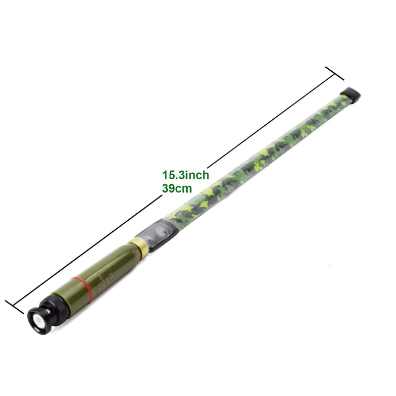 [Australia - AusPower] - HYS BNC Base 15.3inch Antenna Dual Band VHF UHF HT Antennas for 144/430Mhz (136-174Mhz&400-470Mhz) Icom V86 IC-T7H Yaesu FT-530 Uniden BCD325P2 BC125AT Portable BNC Radio&Scanner 