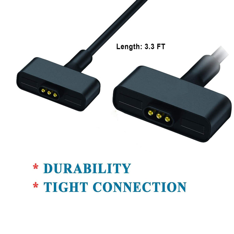 [Australia - AusPower] - Charging Cable Compatible with Fit Ionic Charger, 3.3FT Replacement USB Charger Cable Cord Adapter for Ionic Smart Watch 