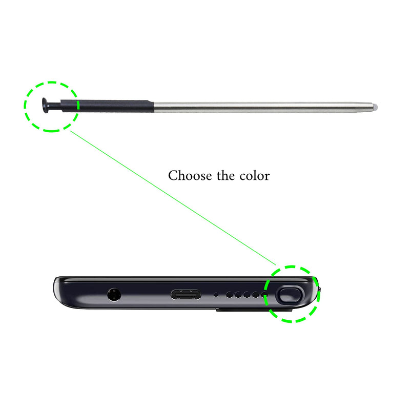 [Australia - AusPower] - 2 Pack Touch Pen Stylus Pen Replacement for Motorola Moto G Stylus 2021 XT2115 All Verison Touch Pen Black, Not for G Stylus 5G(2021) 