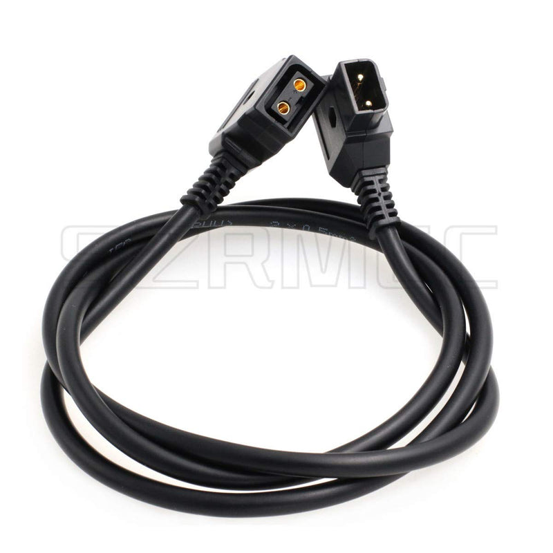[Australia - AusPower] - SZRMCC Interface Conversion Cable D-Tap 2 Pin Male to Female for IDX Anton-Bauer Battery ARRI Red Camera (Straight Cable) 1m 