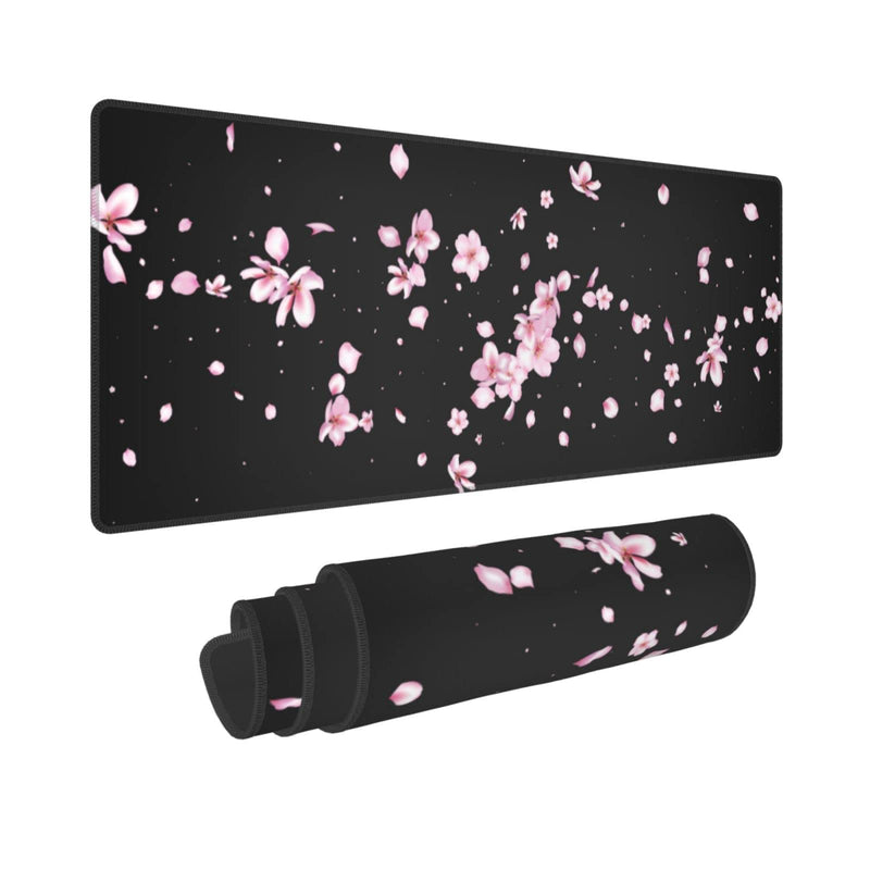 [Australia - AusPower] - Japanese Cherry Blossom Flower Gaming Mouse Pad Large XL Desk Mat Long Extended Pads Big Mousepad for Home Office Decor Accessories 31.5 X 11.8 Inch Funky Japanese Sakura Blossom 