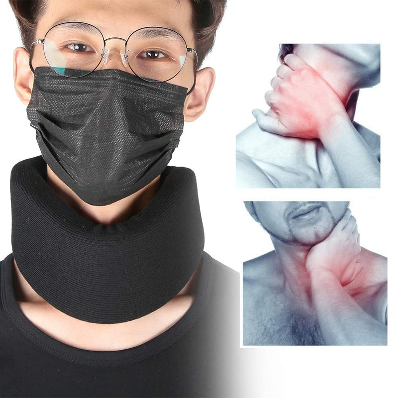 [Australia - AusPower] - Neck Brace, Soft Sponge Neck Brace Protection Cervical Collar Support Pain Relief Traction Stretcher for Outdoor Fitness(S) S 
