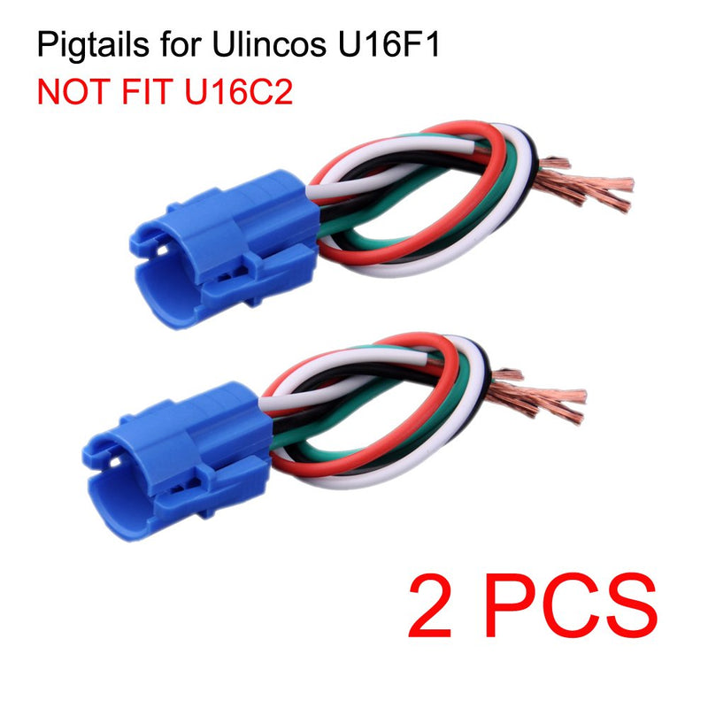 [Australia - AusPower] - NOT FIT U16C2, 16mm Pigtail, Wire Connector, Socket Plug Only for U16F1/U16F2 /U16F5 Pushbutton Switch (Pack of 2) 