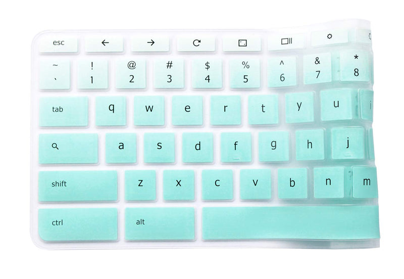 [Australia - AusPower] - Keyboard Skin Compatible with Acer Chromebook Premium R11 11.6 CB5-132T CB3-132 CB3-131, Acer Chromebook R 13 CB5-312T, Acer Chromebook 14 CB3-431 CP5-471, Acer Chromebook 15 CB3-531 (Ombre Mint) Ombre Mint 