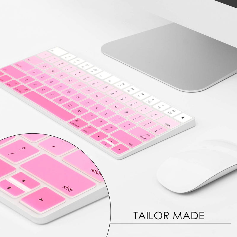 [Australia - AusPower] - Allinside Ombre Pink Cover for Apple Magic Keyboard (MLA22LL/A) with US Layout Magic Keyboard (MLA22LL/A A1644) 06 Ombre Pink 