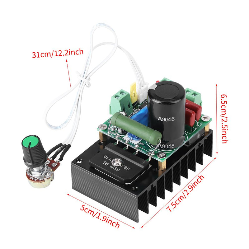 [Australia - AusPower] - 12V-110V AC / 15-160V DC 300W PWM Motor Speed Controller Regulator Board Motor Driver Governor Module for Fan Pump Blower Engraver 