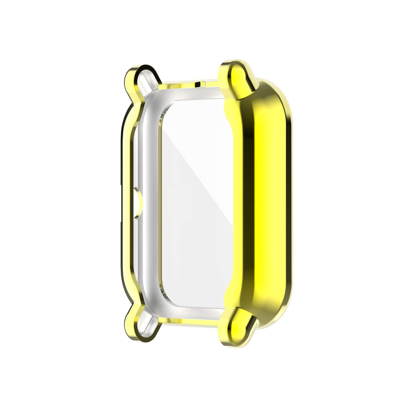 [Australia - AusPower] - Screen Protector Cases Compatible with Amazfit GTS 2 Mini/Bip U Pro/Bip S/Bip Lite/Bip 1S/Bip Lite 1s/Amazfit A1608 Watch Soft Metal Color TPU Shockproof Cover Slim Guard Thin Bumper Shell Protector Gold,RoseGold 