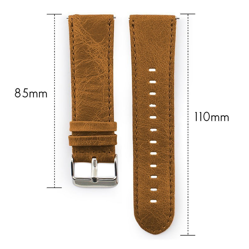 [Australia - AusPower] - Compatible for Amazfit Bip U Band, Youkei Crazy Leather Strap Replacement Band Straps for Amazfit Bip U Health Fitness Smartwatch (Brown) Brown 