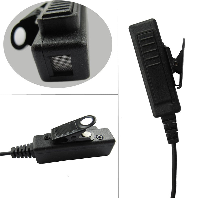 [Australia - AusPower] - bestkong Walkie Talkie Earpiece for Motorola Radio CP200 CP200D PR400 GP88 GP300 P110 CP040 CT150 PRO1150 EP450 SP10 XTN500 2-Wire Covert Surveillance Acoustic Tube Headset PTT Mic 