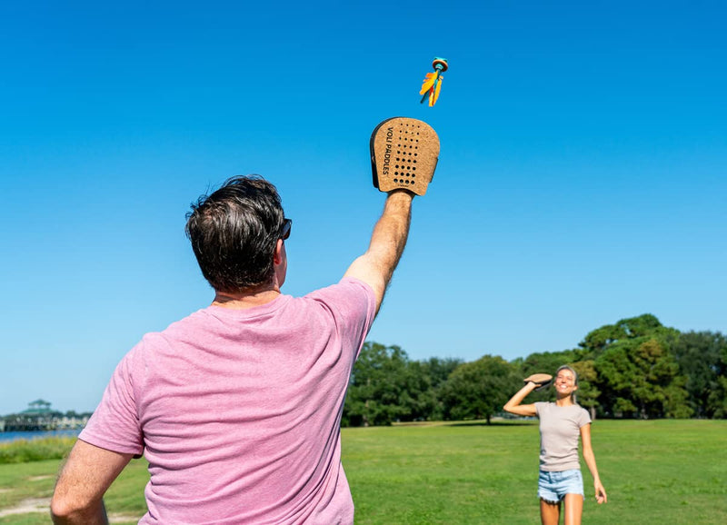 [Australia - AusPower] - Waboba VOLI Paddle Game - Rethink Your Outdoor Game – Backyard Set Includes: 2 Wearable Paddles and 1 Oversized Shuttlecock 