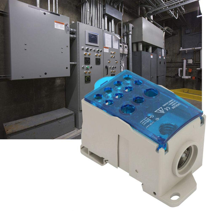 [Australia - AusPower] - 250A Din Rail Distribution Box，Terminal Block Distribution Box，Universal Power Junction Box Block Distribution Box 