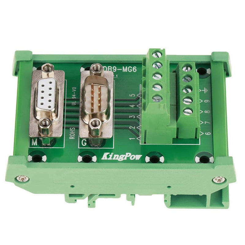 [Australia - AusPower] - DB9 Breakout Board, DB9-MG6 DIN Rail Mount Interface Module Male/Female Connector Breakout Board 