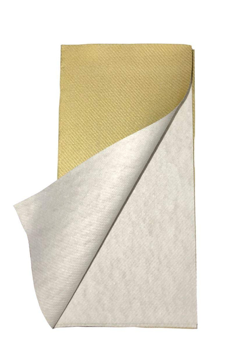 [Australia - AusPower] - Simulinen Colored Disposable Dinner Napkins – Decorative, Linen-Feel, Elegant & Cloth-Like – Gold - Absorbent & Durable - Weddings, Parties and Holidays! – Perfect Size: 16"x16" Box of 50 