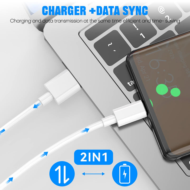 [Australia - AusPower] - Samsung Charger Fast Charging USB Type C Cable 6ft for Android Samsung Galaxy S10/S10e/S10Plus/S9/S9Plus/S8/S8Plus/A51/A52/A53/Note20/Note10/Note9/Note8/S20/S20+/S21/S21+/S22Ultra/S23/S23Ultra/S23+ 