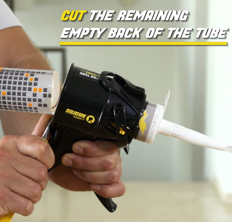 [Australia - AusPower] - SILIGUN Caulking Gun - Anti Drip Extreme-Duty Caulking Gun - Patented New and Innovative Design - Lightweight ABS Frame - for the Smallest to the Largest Jobs - Compact-Design Just 4 Inches / 0.65 lbs 1 