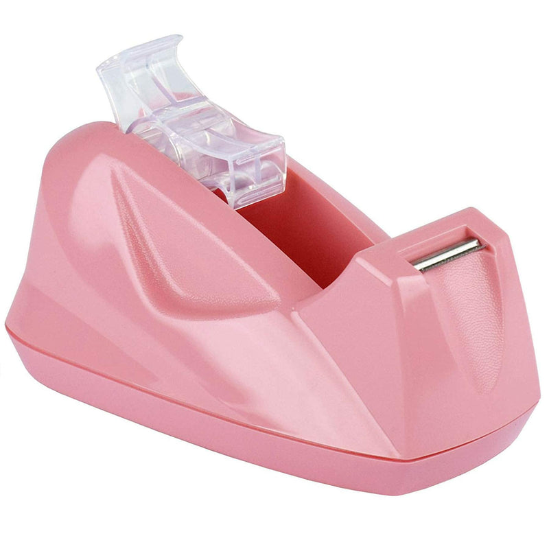 [Australia - AusPower] - Acrimet Premium Desktop Tape Dispenser Jumbo Non-Skid Base (Heavy Duty) (Pink Color) 