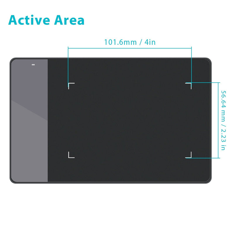 [Australia - AusPower] - HUION 420 OSU Tablet Graphics Drawing Pen Tablet with Digital Stylus - 4 x 2.23 Inches 