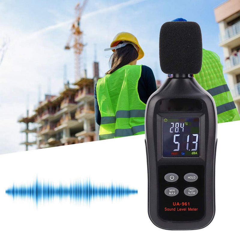 [Australia - AusPower] - Walfront UA961 Portable Sound Level Meter Decibel Meter Noise Meter Monitor Sound Quality Audio Record Sound Measuring Tool 35-135dB 