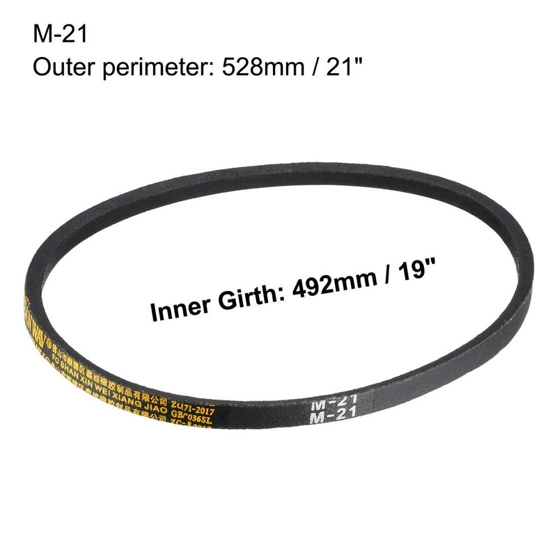 [Australia - AusPower] - uxcell M-21 Drive V-Belt 21" Pitch Length Industrial Power Rubber Transmission Belt 