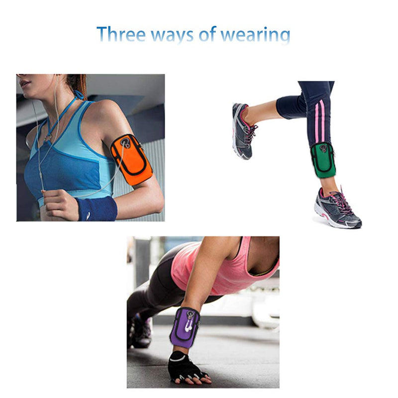 [Australia - AusPower] - AINAAN Universal Running Armband, Arm Cell Phone Holder, Fitness and Gym Workouts, Compatible with All Regular Size Phones （Purple） 