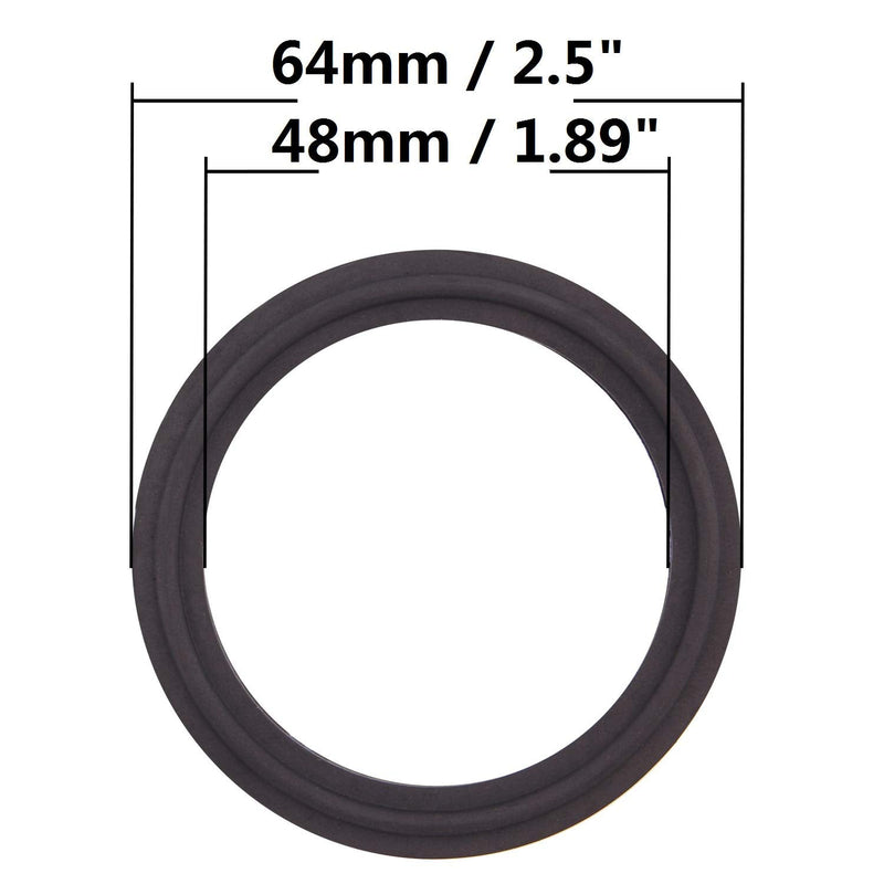 [Australia - AusPower] - DERNORD 2" Tri Clamp EPDM Sanitary Gasket Fits Tri-Clover Type Ferrule (Pack of 5) Pack of 5 
