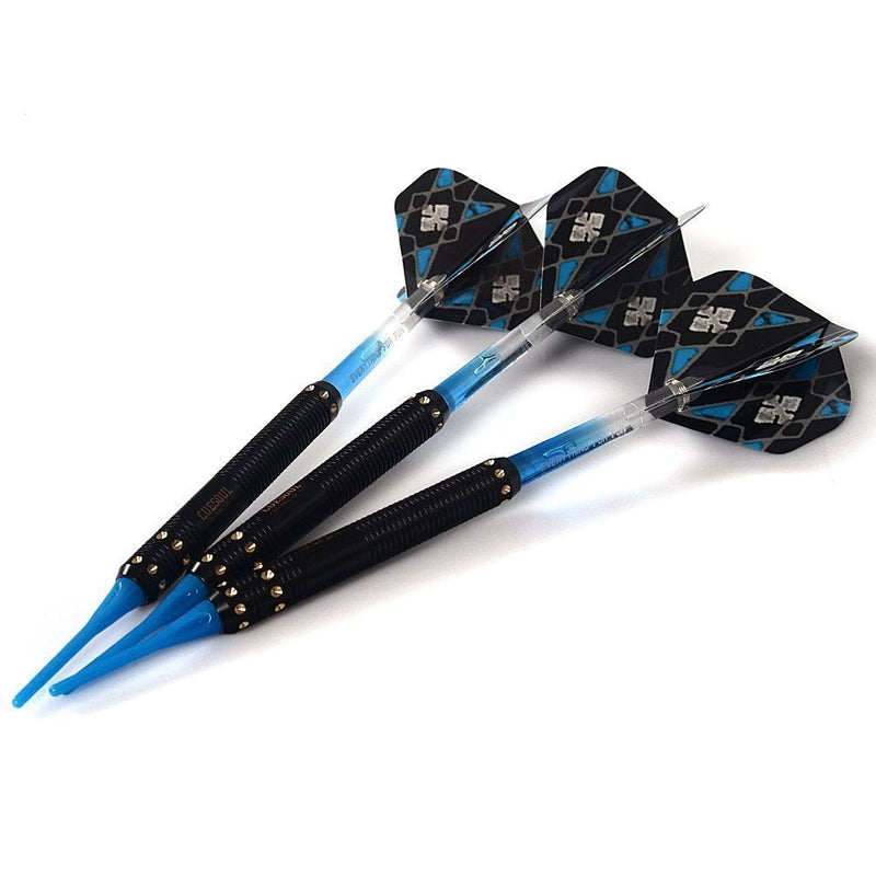 [Australia - AusPower] - CUESOUL Soft Tip Darts Set Plastic Tip with Dart Case 16g-Brass 