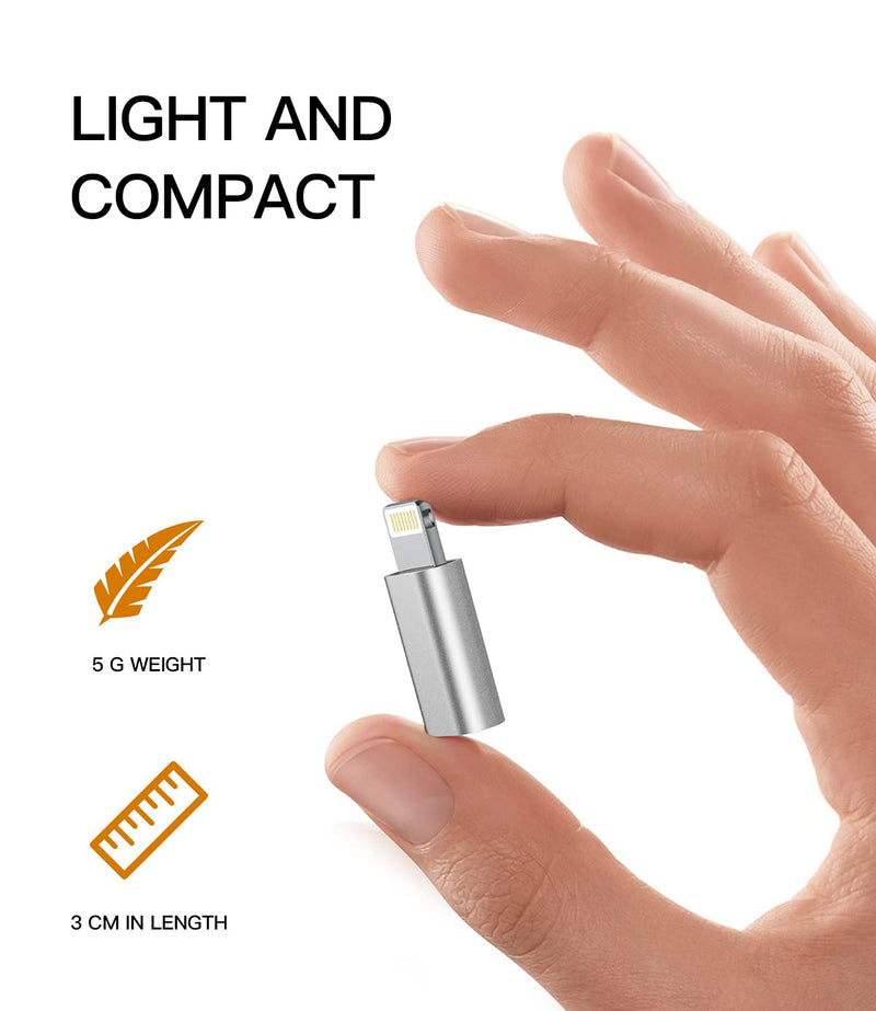 [Australia - AusPower] - 3Pack,Compatible for Lightning to Male Micro USB Female Adapter Compatible with Iphone 12 11 pro max mini xs xr x se 7 8 6s 6 5s plus for Ipad air Charging Cable Connector power Charger Converter Port 