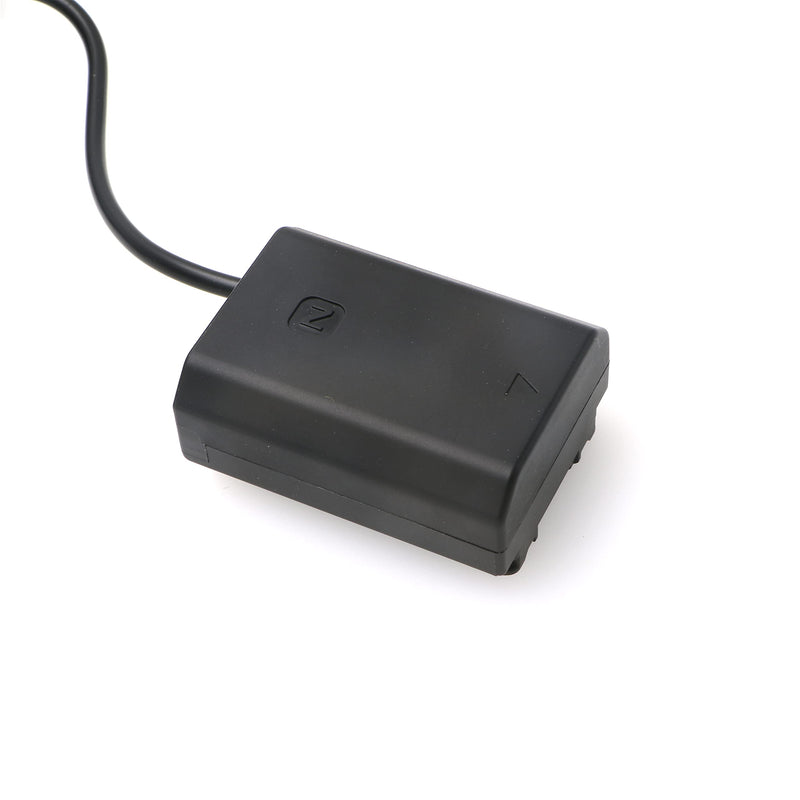 [Australia - AusPower] - Alvin's Cables NP-FZ100 Dummy-Battery to Dtap Power Cable for Sony A7III A7R A9 ILCE-9 FX3 Digital Camera Straight Cable 