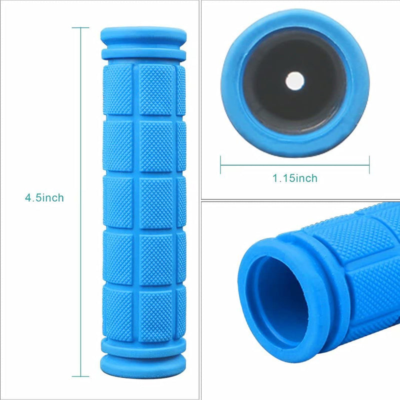 [Australia - AusPower] - 4Pcs Bike Handle Grips, Kids Non-Slip-Rubber Bicycle Handlebar Grips, Specialized Replacement Bike Grips, for Beach Cruiser Razor Scooter Foldable Mountain Bicycle Tricycle BMX MTB 