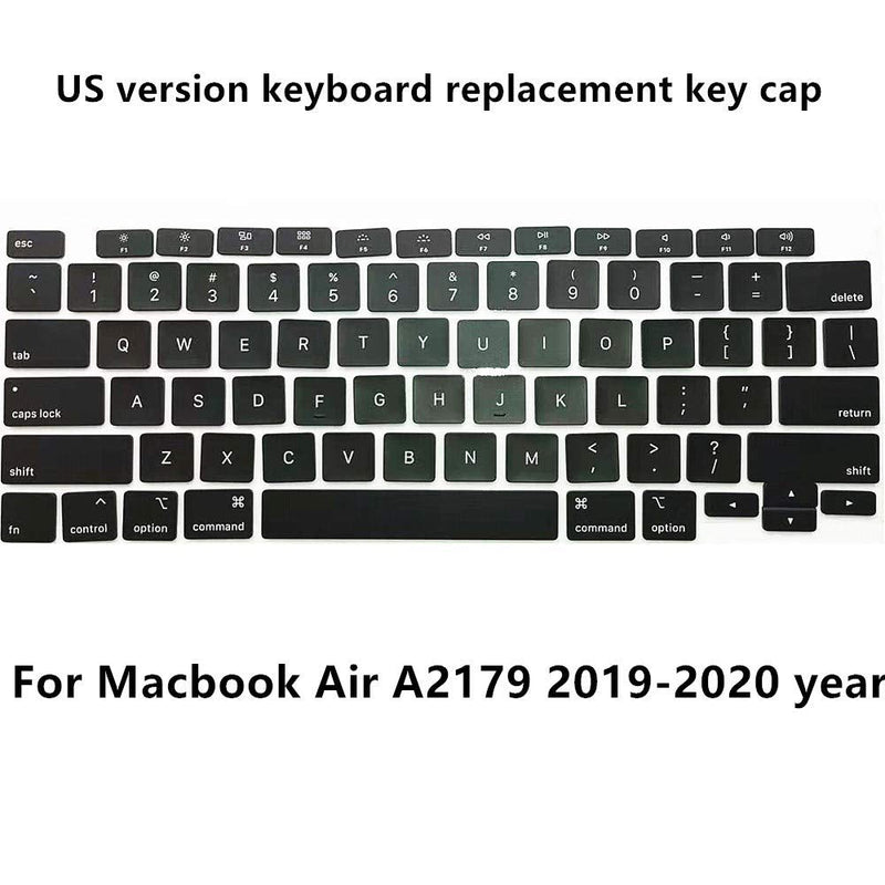 [Australia - AusPower] - New Replacement Keyboard Keycaps Keys,Full Set of US Replacement Keycaps QWERTY for MacBook Air 13.3" A2179 2019 2020 Year EMC 3302 