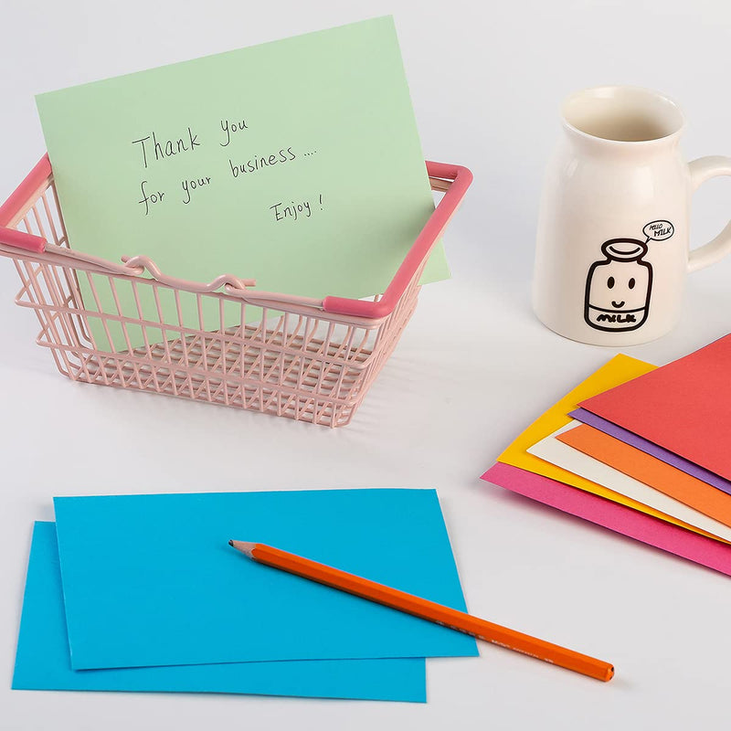[Australia - AusPower] - 50 Pieces A6 Envelopes for 4 x 6 Greeting Cards, Birthday Party, Photos, Baby Shower and Wedding Invitations, 6.50 x 4.75 Inches(10 Colors, 5 Pieces Per Color) 