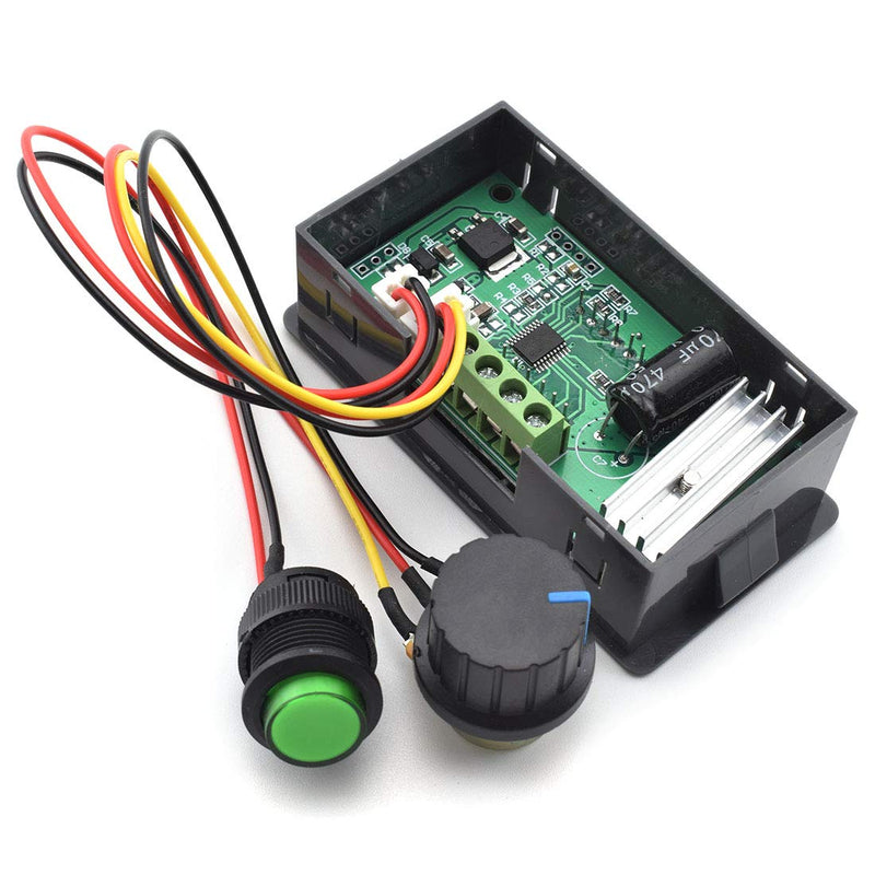 [Australia - AusPower] - SDTC Tech 6V-30V 8A DC Motor Speed Controller 6V 12V 24V PWM Stepless Speed Control Switch Adjustable Driver Regulator with Duty Cycle LED Digital Display & Knob 