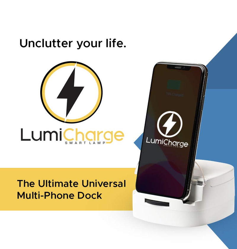 [Australia - AusPower] - LumiCharge 3 in 1 Wireless Charger Stand | Certified Fast Qi 10W Wireless Charging pad and Phone Stand | Compatible with Apple, Samsung, Android | Safely Charges 3 Phones at Once 1 Pack 