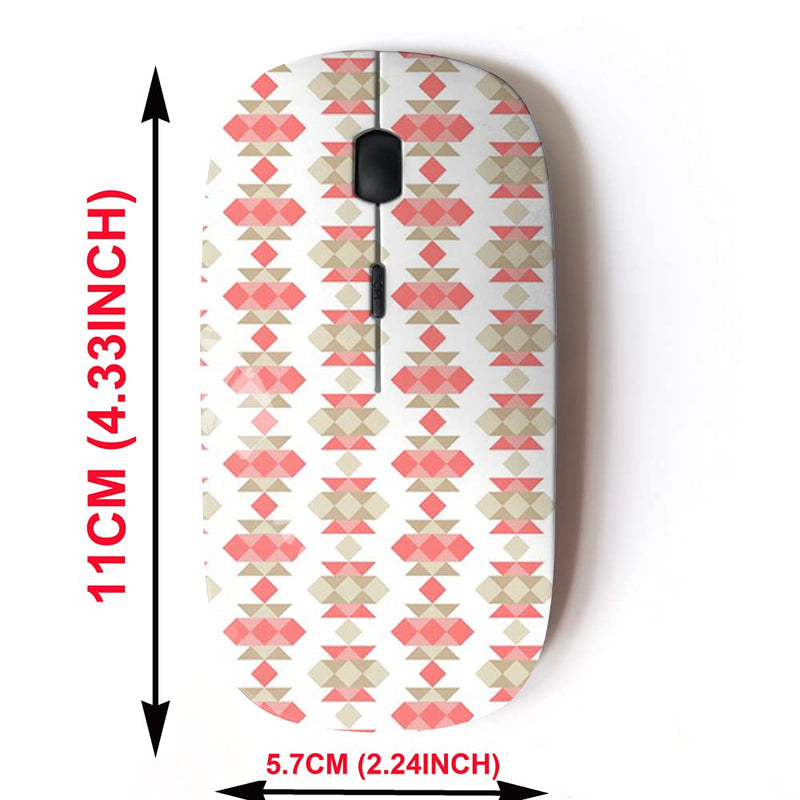 [Australia - AusPower] - 2.4G Wireless Mouse with Cute Pattern Design for All Laptops and Desktops with Nano Receiver - Boho Tribal 